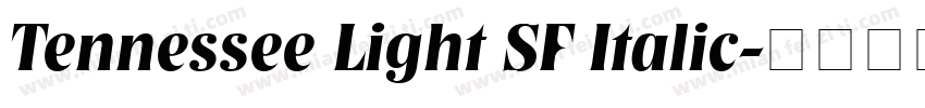 Tennessee Light SF Italic字体转换